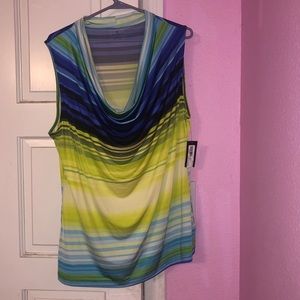 Cowl Beck Striped Top